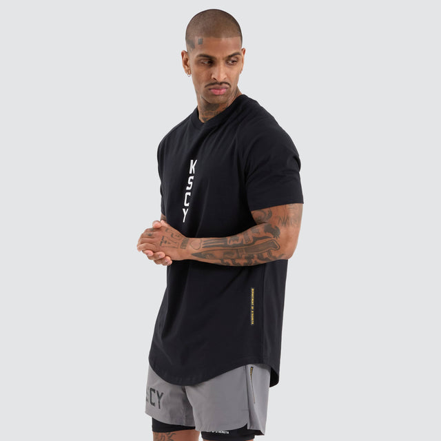 KSCYDOS Venture Raglan Dual Curved Tee Jet Black