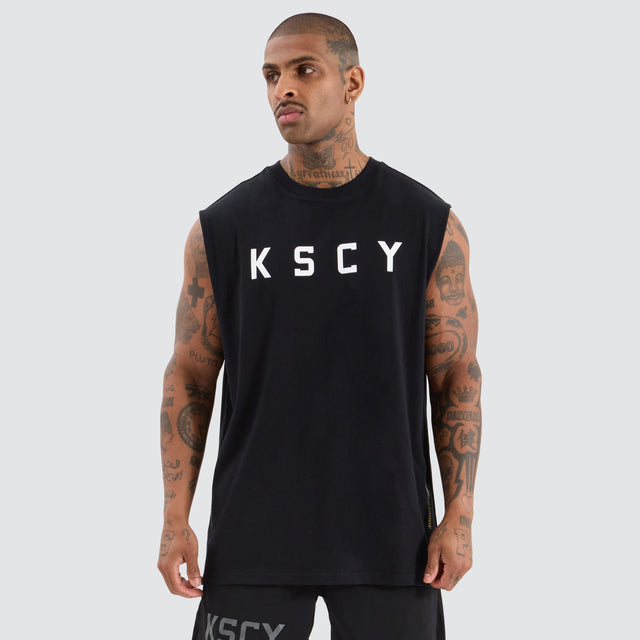 KSCYDOS Vigor Split Hem Muscle Jet Black