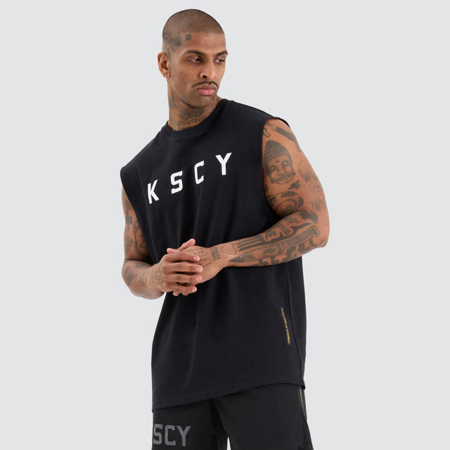 KSCYDOS Vigor Split Hem Muscle Jet Black