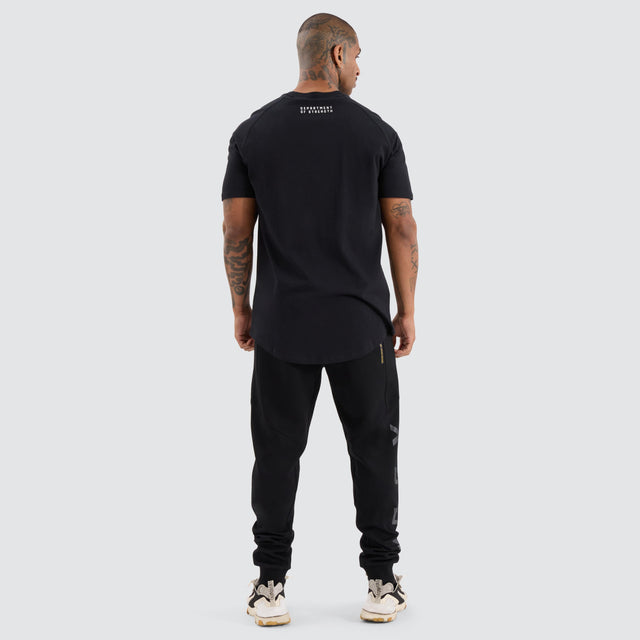 KSCYDOS Vital Raglan Dual Curved Tee Jet Black