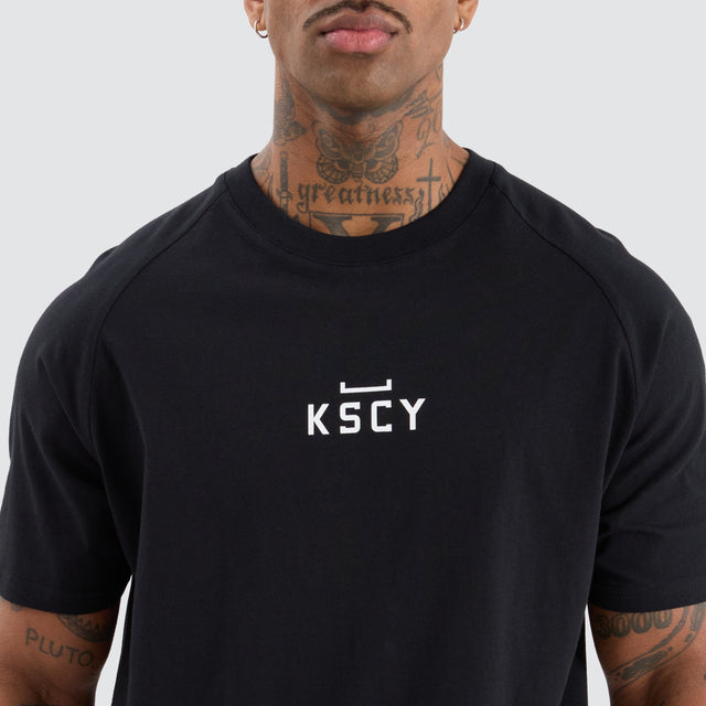 KSCYDOS Vital Raglan Dual Curved Tee Jet Black