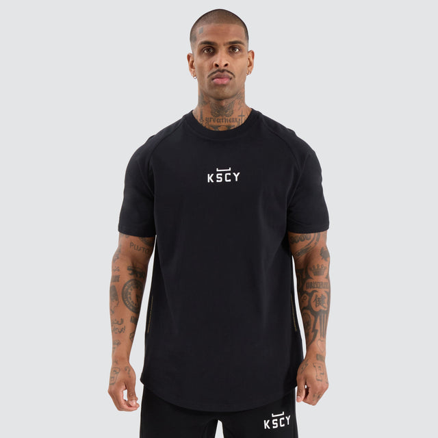 KSCYDOS Vital Raglan Dual Curved Tee Jet Black