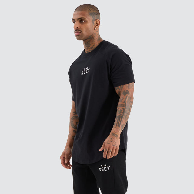 KSCYDOS Vital Raglan Dual Curved Tee Jet Black