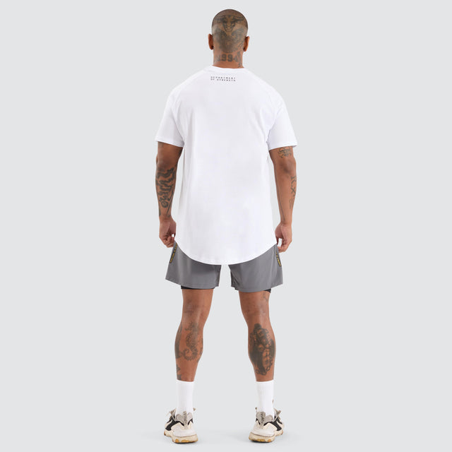 KSCYDOS Vital Raglan Dual Curved Tee Optical White