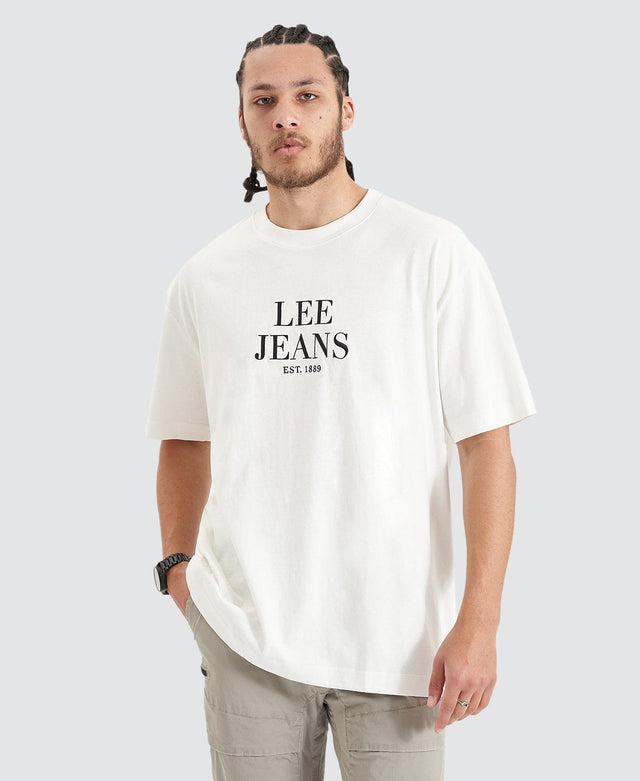 Lee Jeans EST 89 Boxed Vintage White T-Shirt