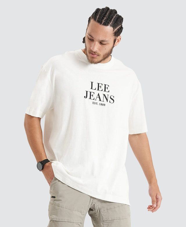 Lee Jeans EST 89 Boxed Vintage White T-Shirt
