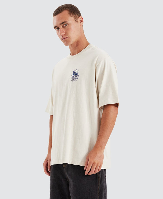 Lee Jeans Location Baggy T-Shirt Ecru