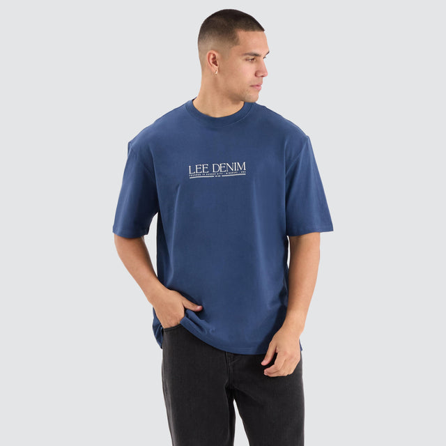 Lee Jeans Missouri Baggy Tee Blue