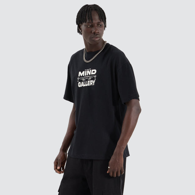 Mind Gallery Angel Heavy Street Tee Anthracite Black