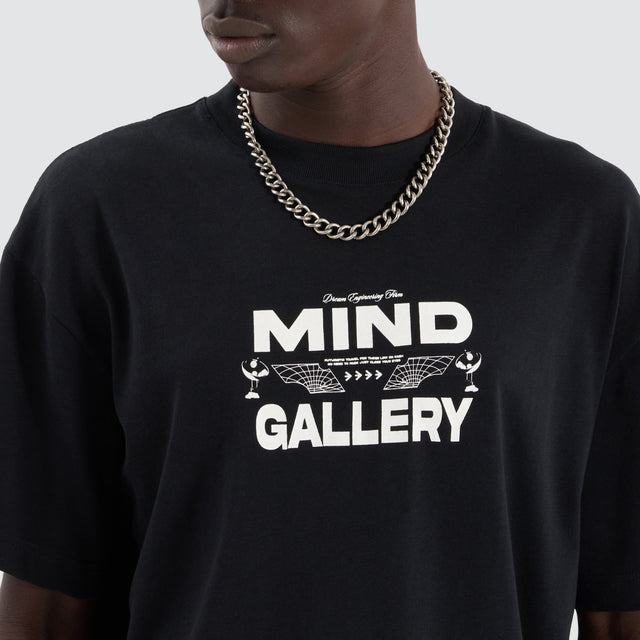 Mind Gallery Angel Heavy Street Tee Anthracite Black