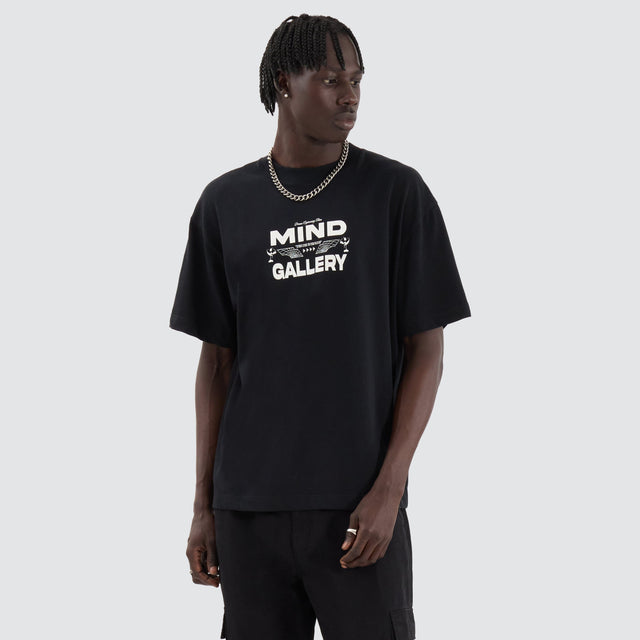 Mind Gallery Angel Heavy Street Tee Anthracite Black