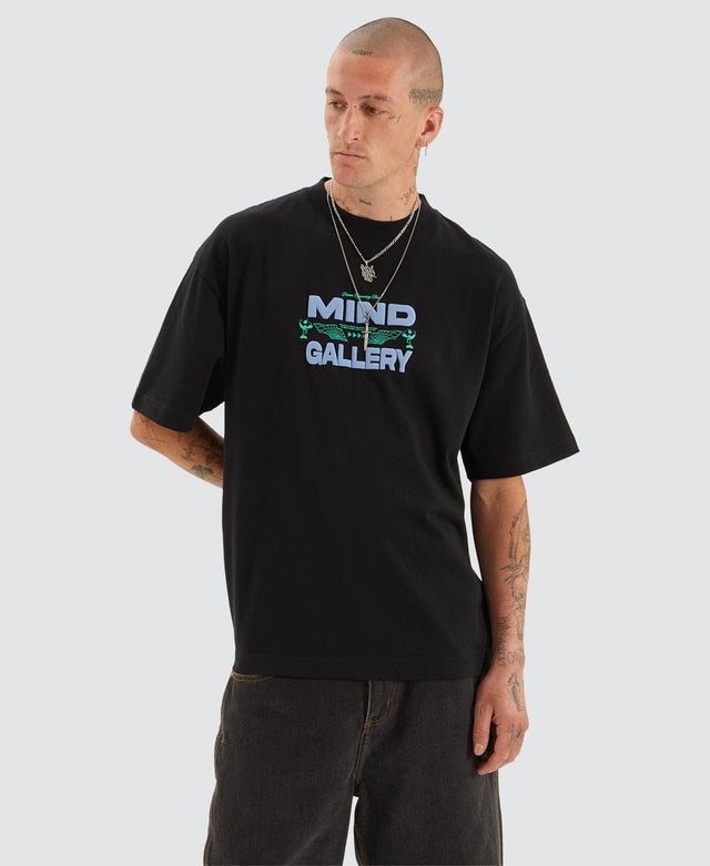 Mind Gallery Holiday Extra Heavy Street T-Shirt Anthracite Black