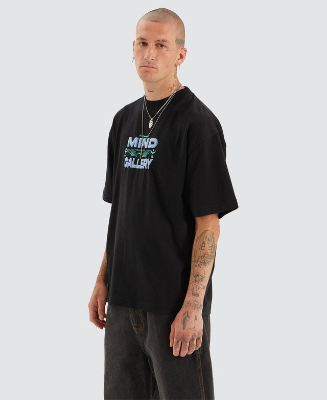 Mind Gallery Holiday Extra Heavy Street T-Shirt Anthracite Black