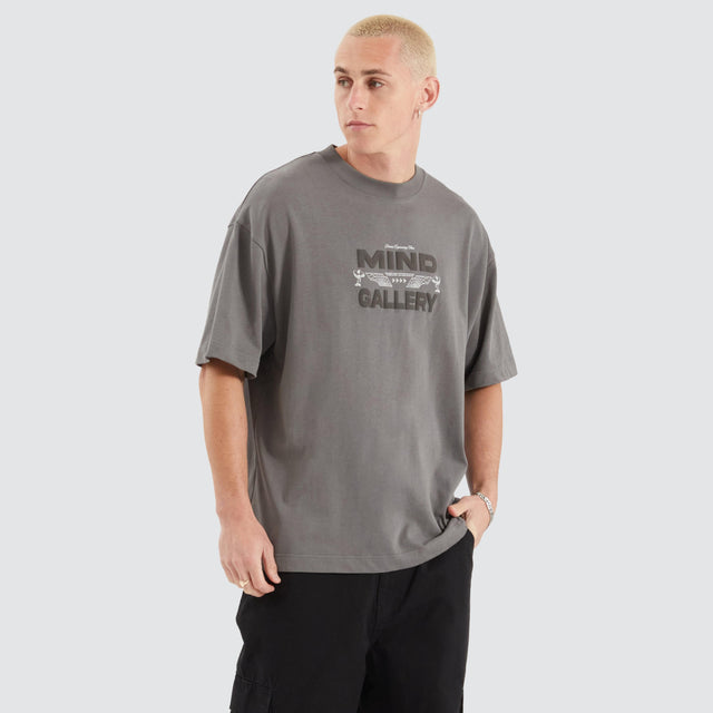 Mind Gallery Holiday Heavy Street Tee Charcoal