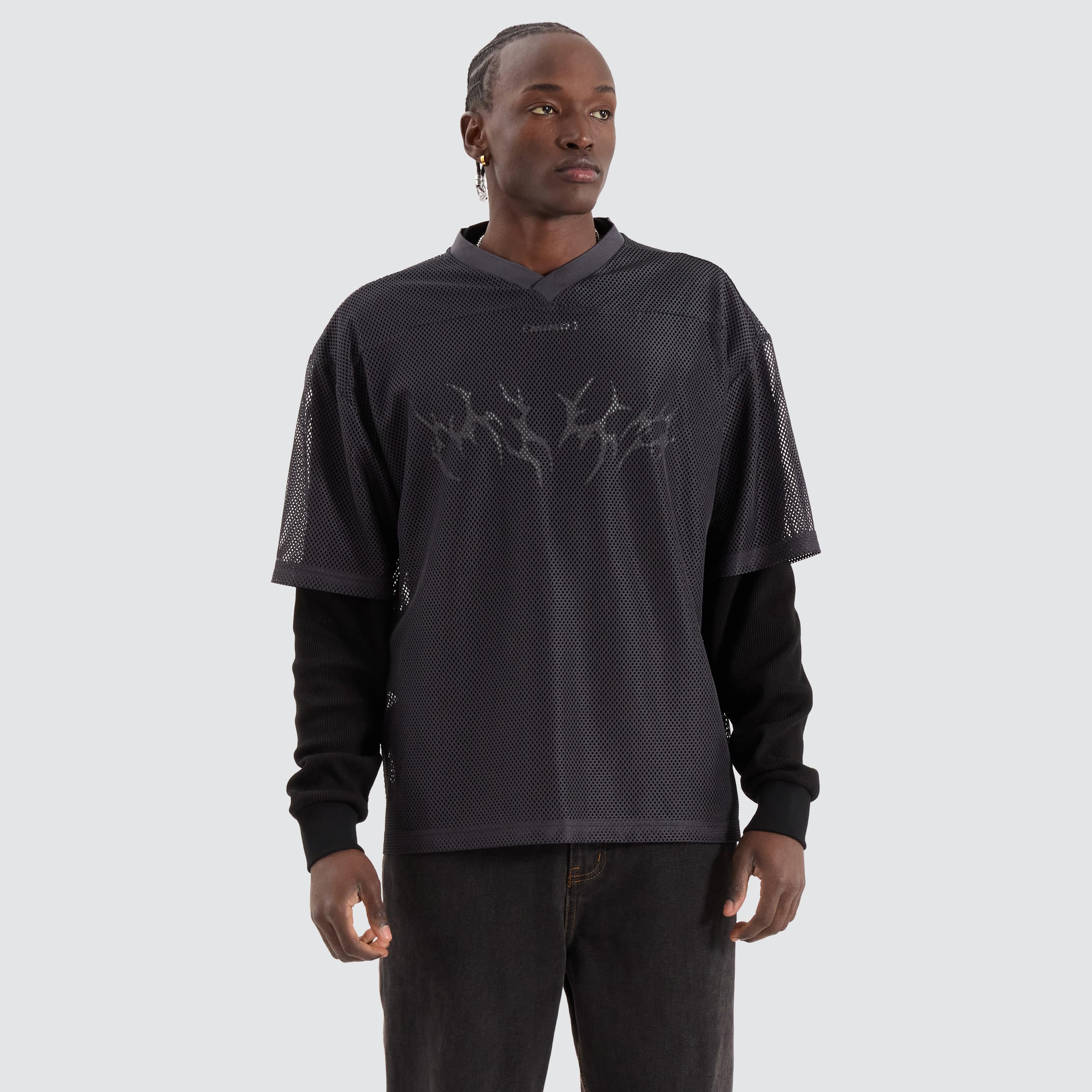 受注制【oaks】oversized shirring layered long sleeve (3color