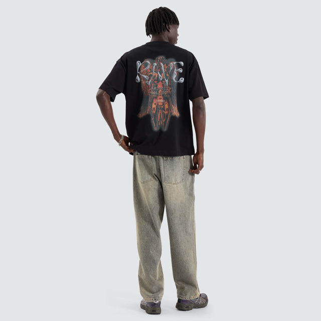 Mind Gallery Rave Street Tee Jet Black