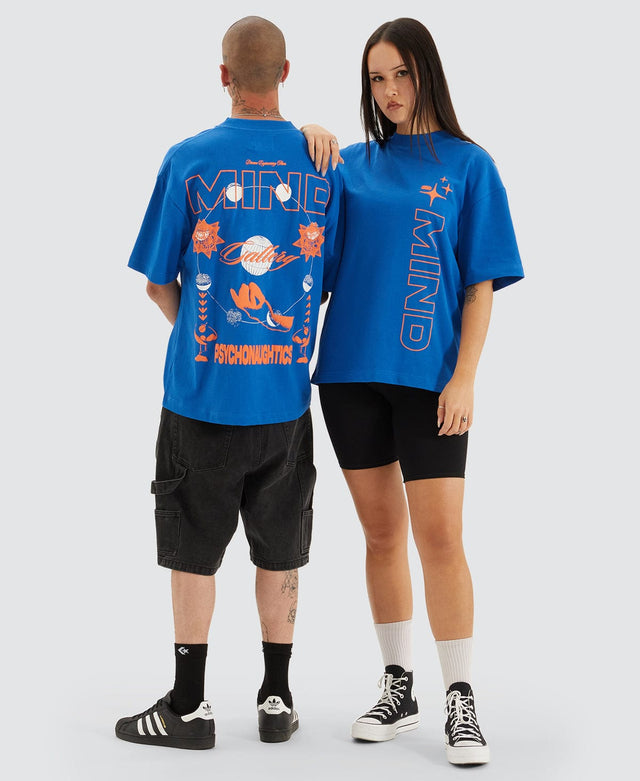 Mind Gallery Satellite Extra Heavy Street T-Shirt Strong Blue