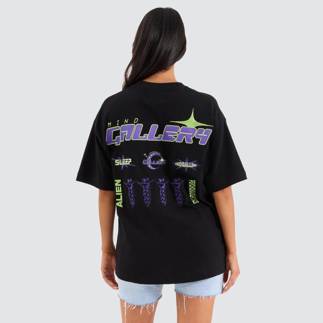 Mind Gallery Sleep Heavy Street Tee Jet Black