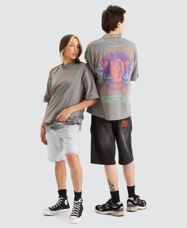 Mind gallery Trip Extra Heavy Street Tee - Smoke GREY