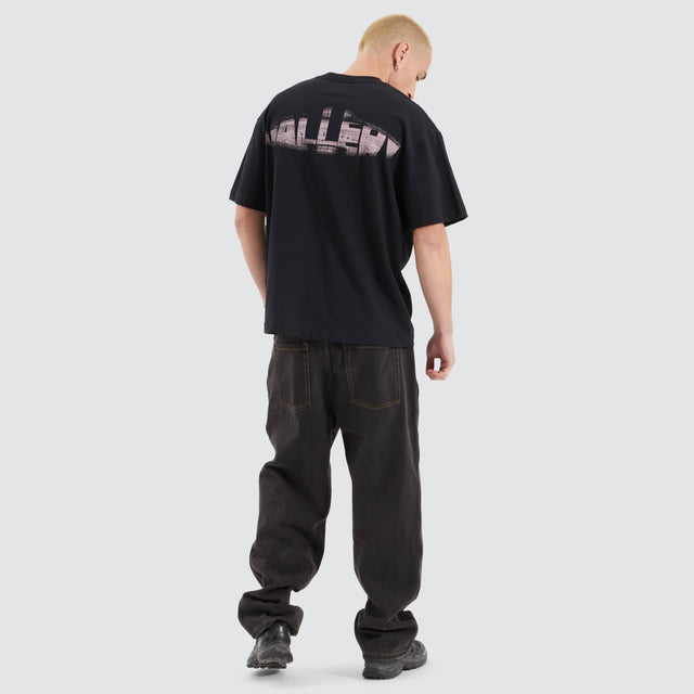 Mind Gallery UFO Heavy Street Fit Tee Anthracite Black