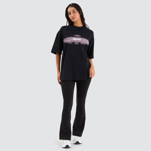 Mind Gallery UFO Heavy Street Fit Tee Anthracite Black