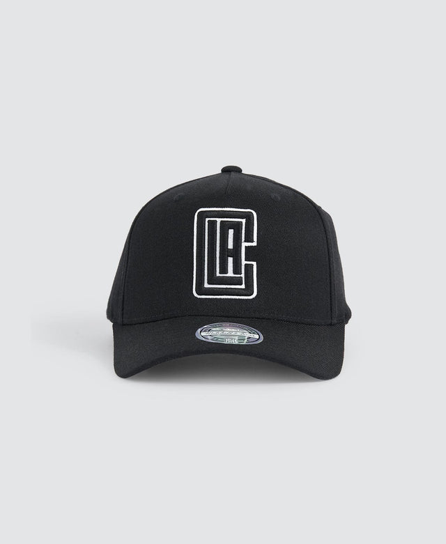 Mitchell & Ness Clippers Logo 110 Snapback Cap Black/White