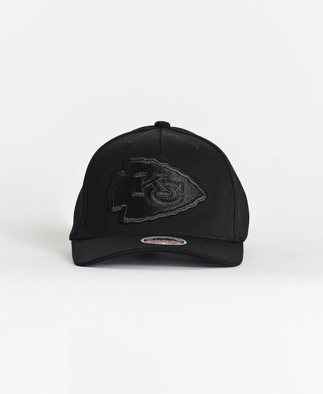 Mitchell & Ness Kansas City Chiefs 5 Panel Classic Red Snapback Black/Black