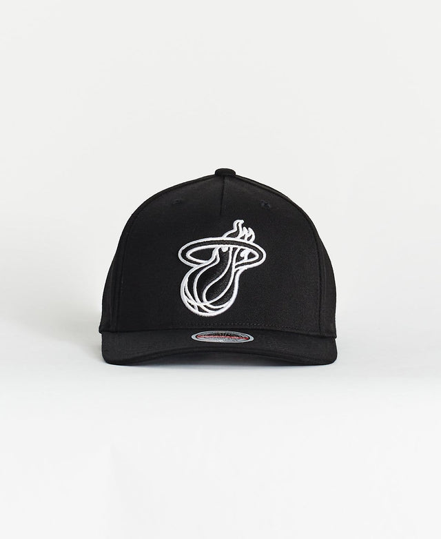 Mitchell & Ness Miami Heat 5 Panel Classic Red Snapback White/Black