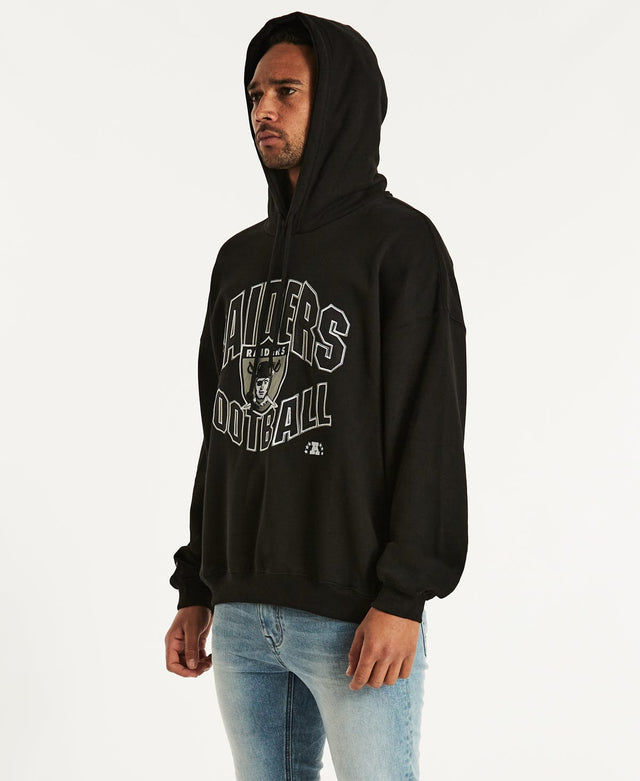 Mitchell & Ness Wave Arch Raiders Hoodie Faded Black