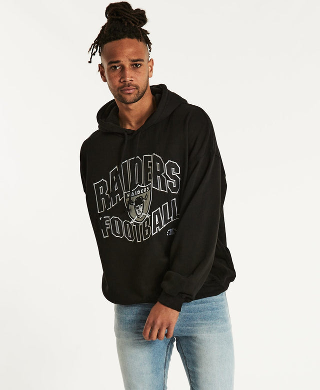 Mitchell & Ness Wave Arch Raiders Hoodie Faded Black