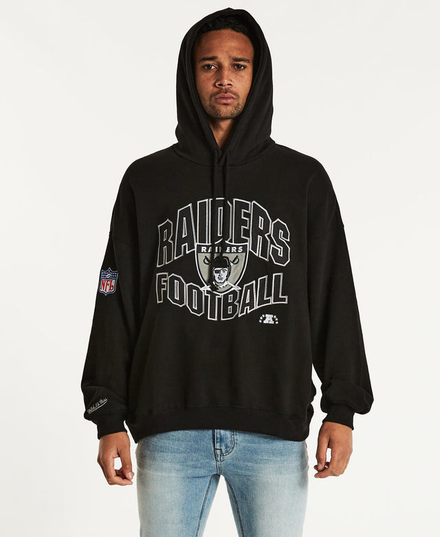 Mitchell & Ness Wave Arch Raiders Hoodie Faded Black