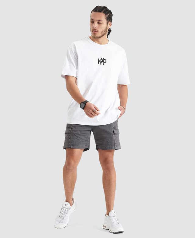 Nena and Pasadena Academy Heavy Box Fit Tee Optical White