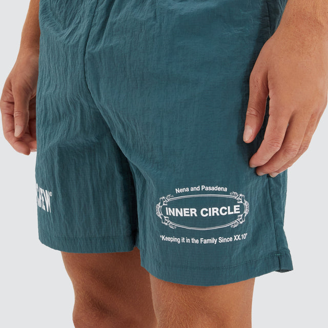 Nena and Pasadena Action Short Teal