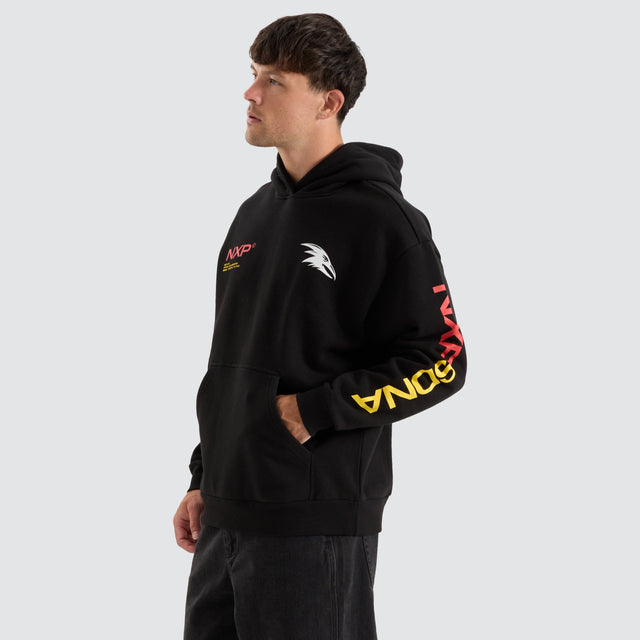 Nena and Pasadena Adelaide Crows AFL Relaxed Hoodie Jet Black