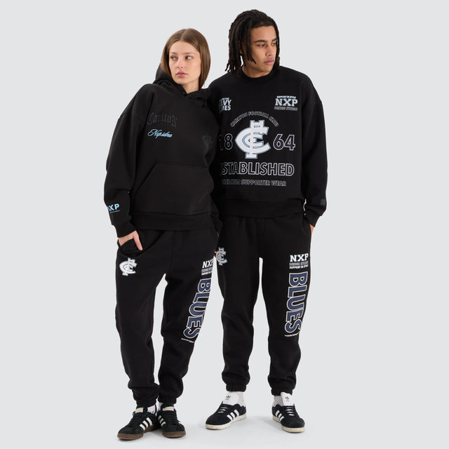 Nena and Pasadena AFL Carlton Blues AFL Trackpant Jet Black