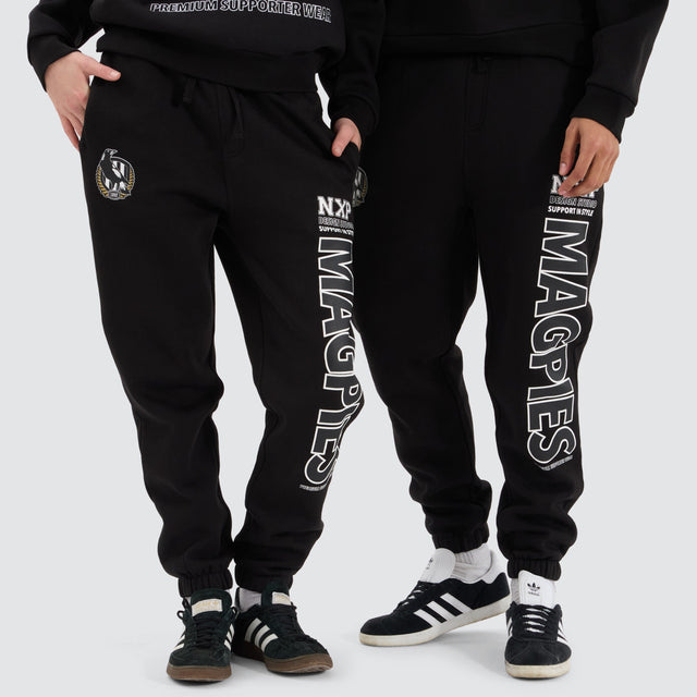 Nena and Pasadena AFL Collingwood Magpies AFL Trackpant Jet Black