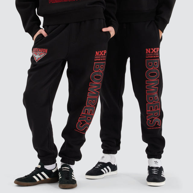 Nena and Pasadena AFL Essendon Bombers AFL Trackpant Jet Black