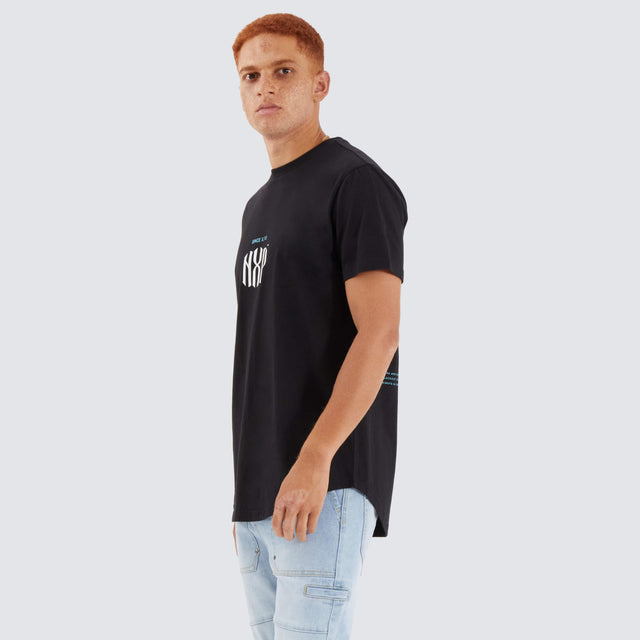 Nena and Pasadena Anode Dual Curved Tee Jet Black