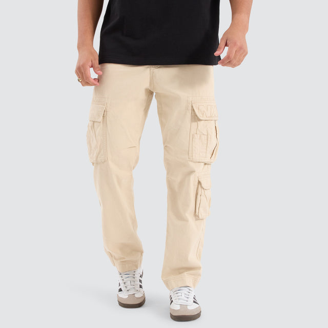 Nena and Pasadena Colby Cargo Pant Bone Neutral