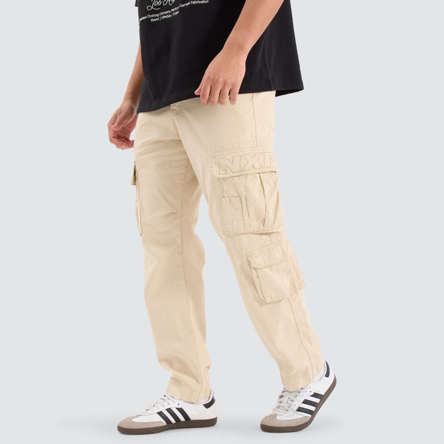 Nena and Pasadena Colby Cargo Pant Bone Neutral