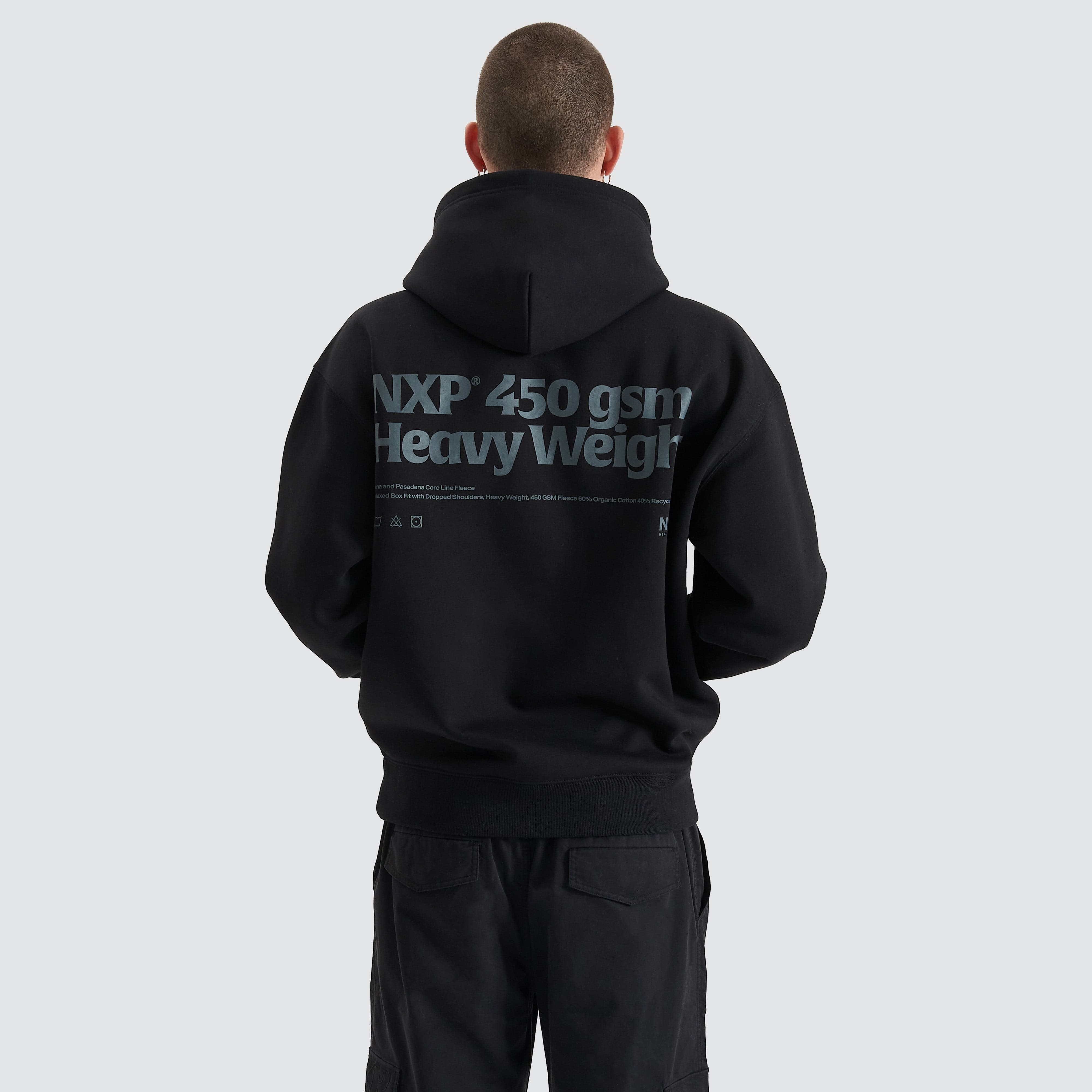 NXP Core Line Box Fit Hoodie in Black - Nena and Pasadena | Neverland Store