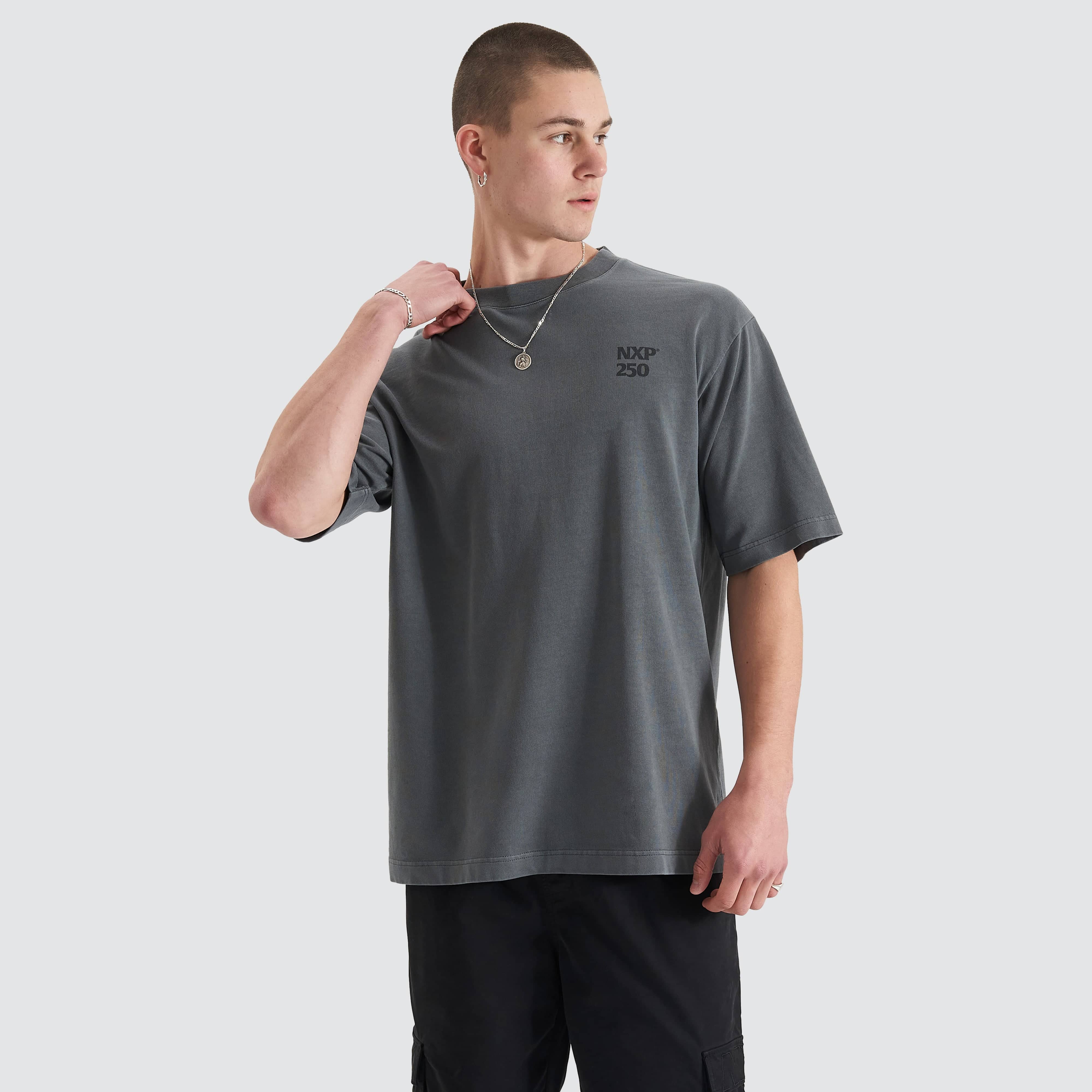 NXP Core Line Oversized Tee in Charcoal - Nena and Pasadena