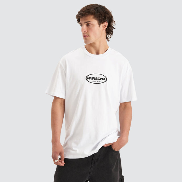 Nena and Pasadena Cycle Relaxed Tee White