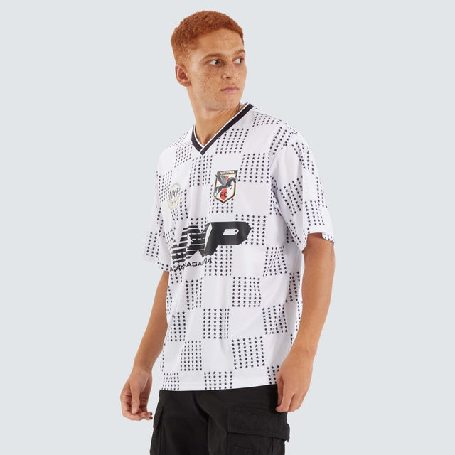 Nena and Pasadena Division Football Jersey Black/White Check