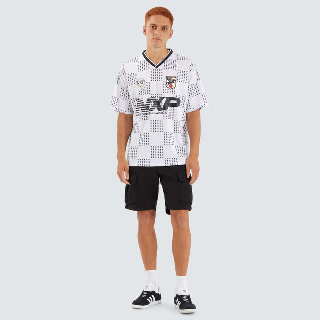 Nena and Pasadena Division Football Jersey Black/White Check