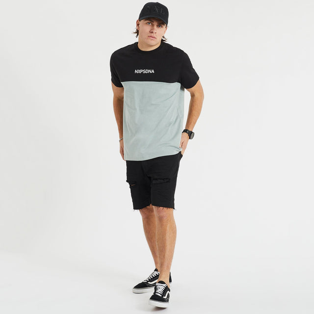 Nena and Pasadena Echelon Tee Black/Sage