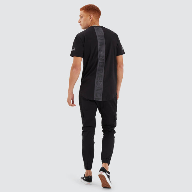 Nena and Pasadena Extension Dual Curved Tee Black/Asphalt