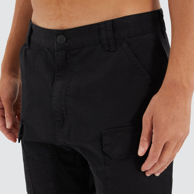 Nena and Pasadena F100 Fine Twill Short Black