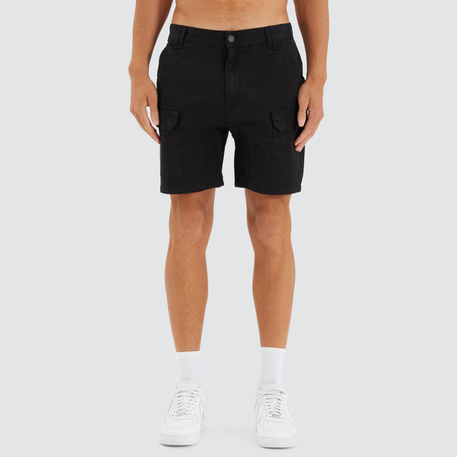 Nena and Pasadena F100 Fine Twill Short Black