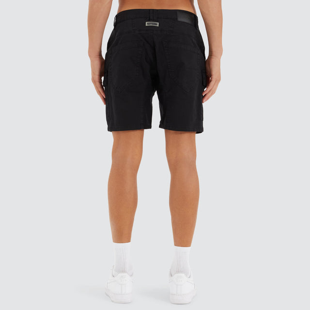 Nena and Pasadena F100 Fine Twill Short Black